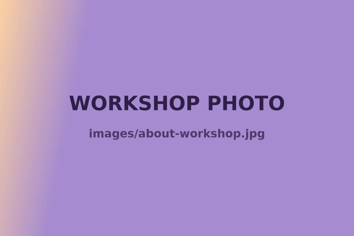[DESCRIBE YOUR WORKSHOP OR MARKET BOOTH PHOTO]